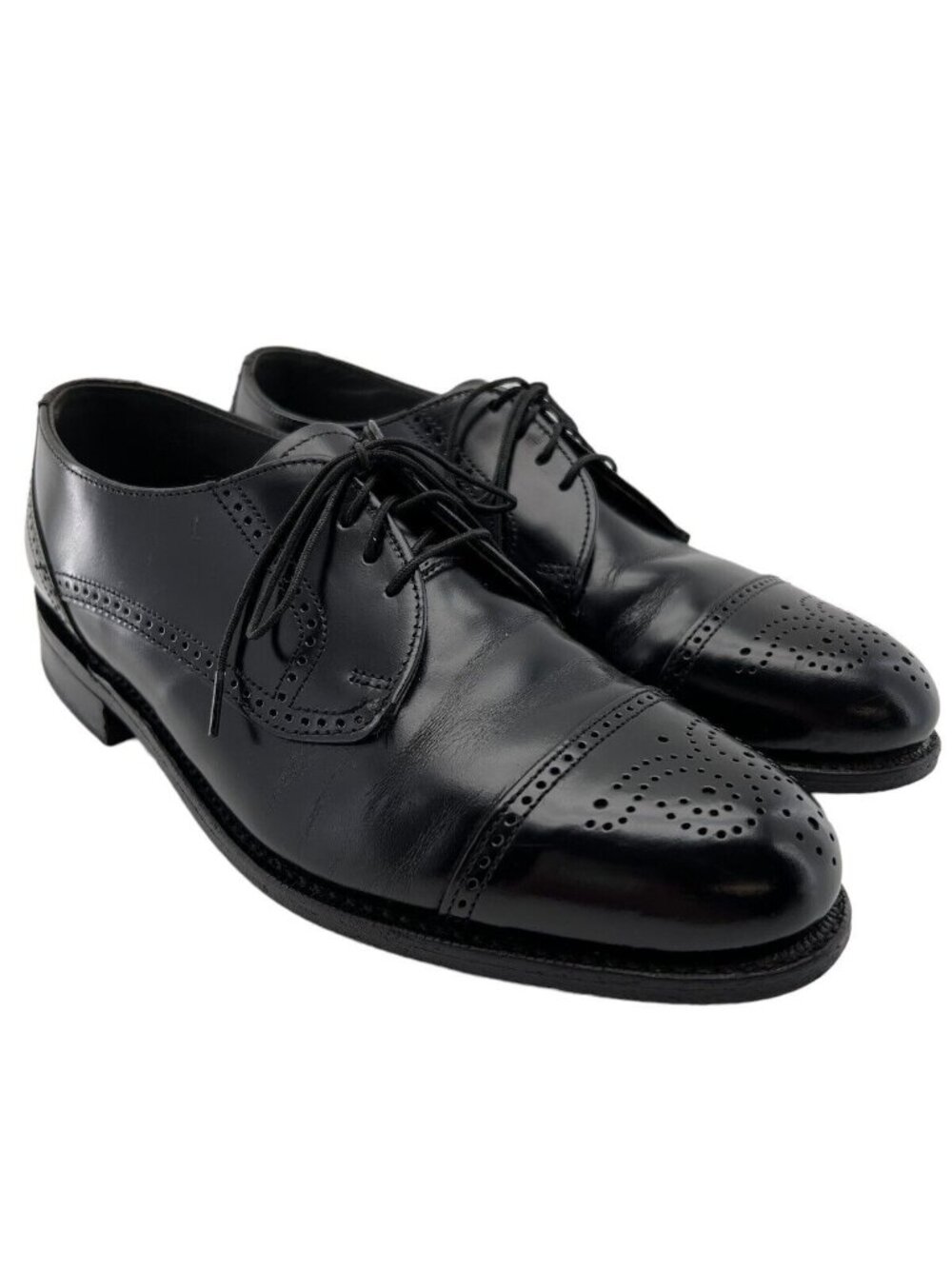 Dexter Mens Dress Shoes Size 8 M Black Leather Brogue Oxford  Classic Style Made